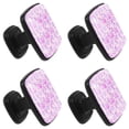 thumbnail image 2 of 4 Pcs Square Cabinet Handle Cupboard Knob Drawer Pulls Handle Cartoon Pink Bunny Drawer Knobs with Screws Furniture Decoration, 2 of 7