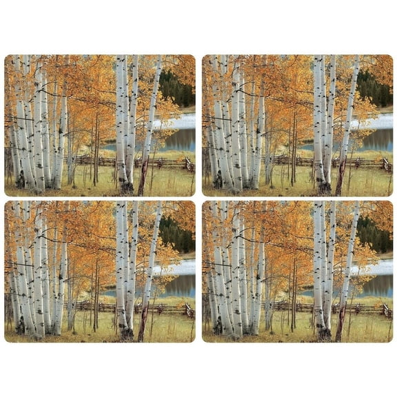 Pimpernel Birch Beauty Placemats Set of 4 - 15.7 inches x 11.7 each