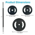 thumbnail image 3 of Adjustable Barbell Weight Set, Adjustable Free Weights for Home and Gym Workout,40LB, Black, 3 of 9