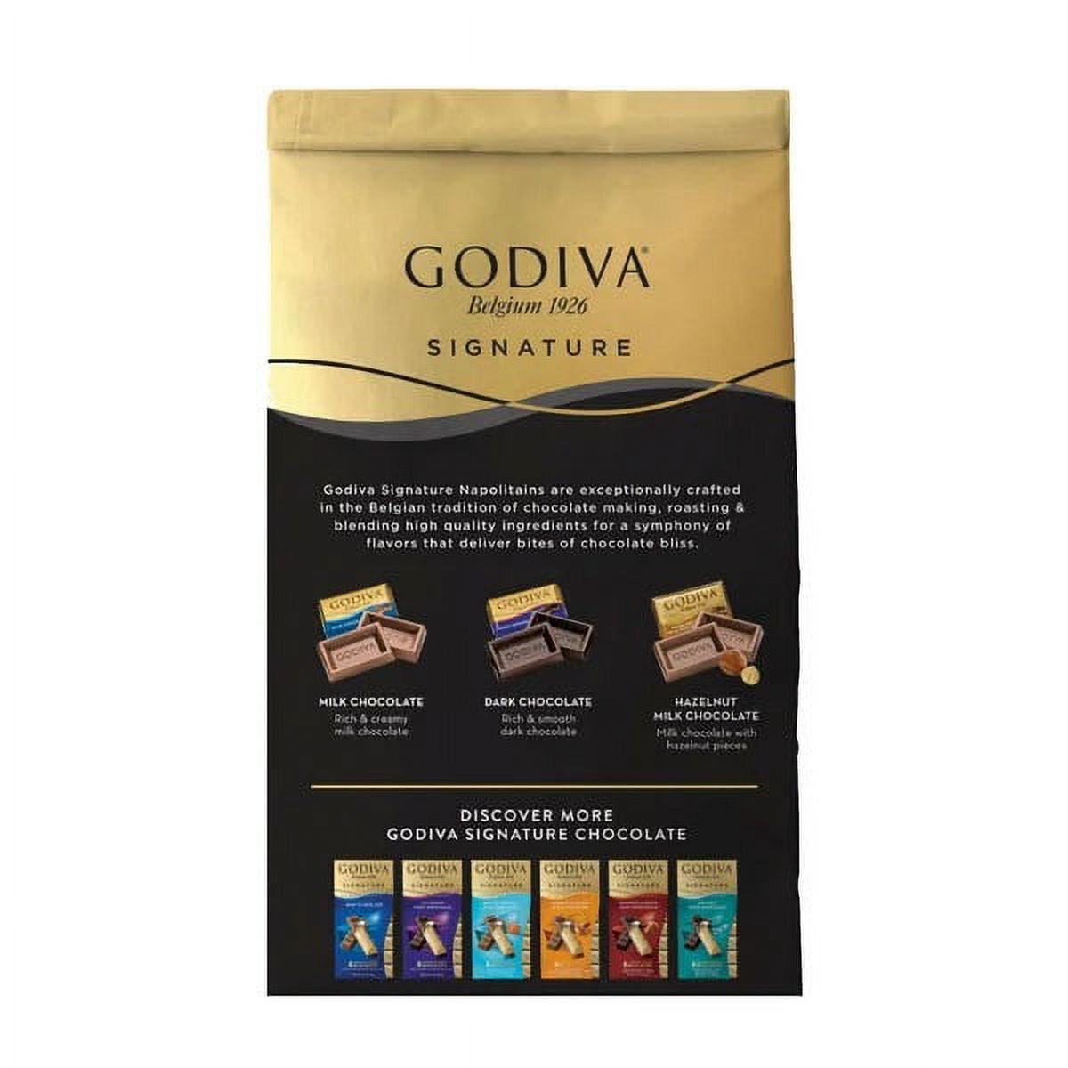 Godiva Signature Napolitains Assorted Solid Chocolates Candy, 15.7