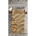 thumbnail image 3 of Ambesonne Starfish Quilted Bedspread Set 2 Pcs, Tree from Shells, Twin Size, Pale Brown, 3 of 3