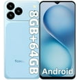 thumbnail image 4 of FOXIONO X28 Unlocked Smartphone,8GB+64GB,6.56"HD+90Hz Screen,4000mAh Battery,13MP+5MP,Android 9.0 Dual SIM 4G Mobile Phone(Blue), 4 of 10