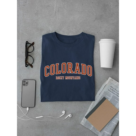Rocky Mountains Colorado State T-shirt Color Men's -SelectDesign