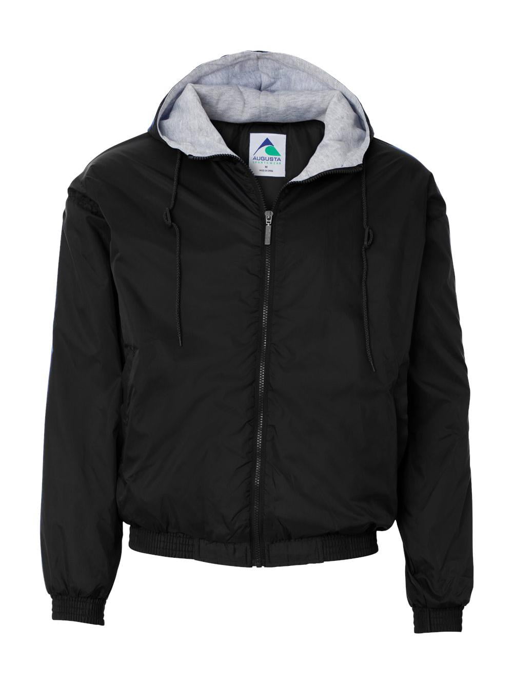 HOODED TAFFETA JKT/FLC LD BLACK 4XL