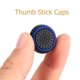 thumbnail image 3 of 4 piezas de silicona Joystick analógico Thumbstick Grip Cover para PS4 (negro + azul), 3 of 6