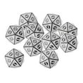 thumbnail image 1 of Milaget Polyédrique à 20 Côtés 10 Pcs Accessoires Acryliques Portatifs Uniques Blanc Résistant à l'Usure, 1 of 8