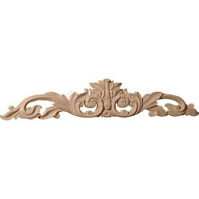 24,75 Po x 5,12 Po H x 0,75 Po D Milieu Vert Feuille Centre avec des Rouleaux&44; Tilleul