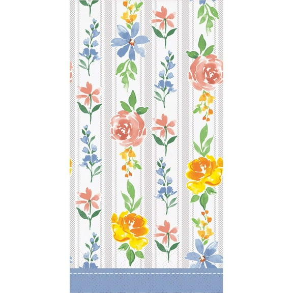 Spring Cottage 3-Ply Paper Guest Dinner Napkins 16 Per Pack