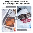 thumbnail image 3 of Outdoor Cat House Weatherproof Insulated Cat Houses for Outdoor Cats with All-Round Foam Feral Cat House Shelter Outdoor for Winter, 3 of 9
