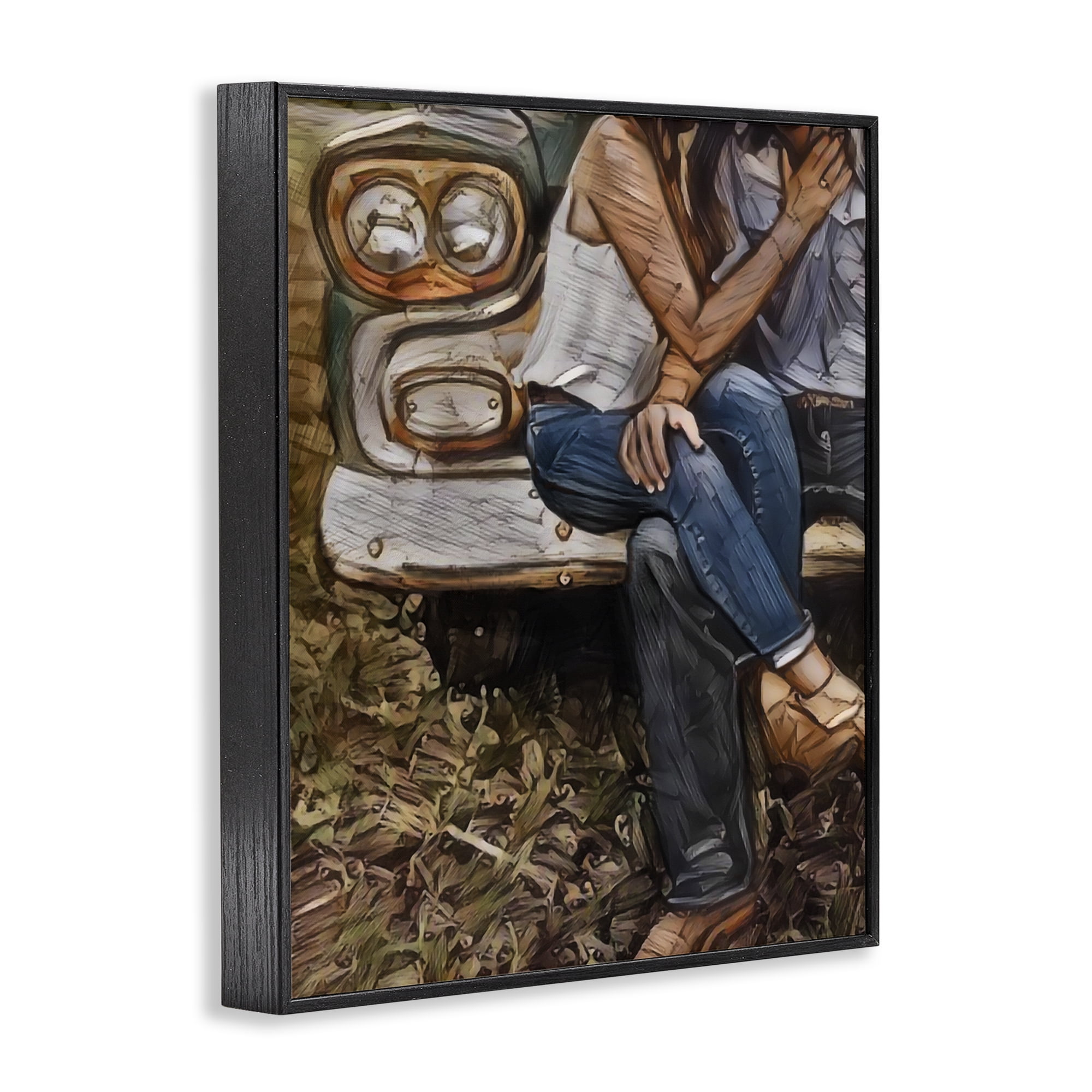 Crossed Legs & Trucks Black Framed Giclee Art, design by Jesse Keith