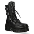 thumbnail image 3 of New Rock WALL373-S6 Unisex Black Leather Gothic Boots, 3 of 8