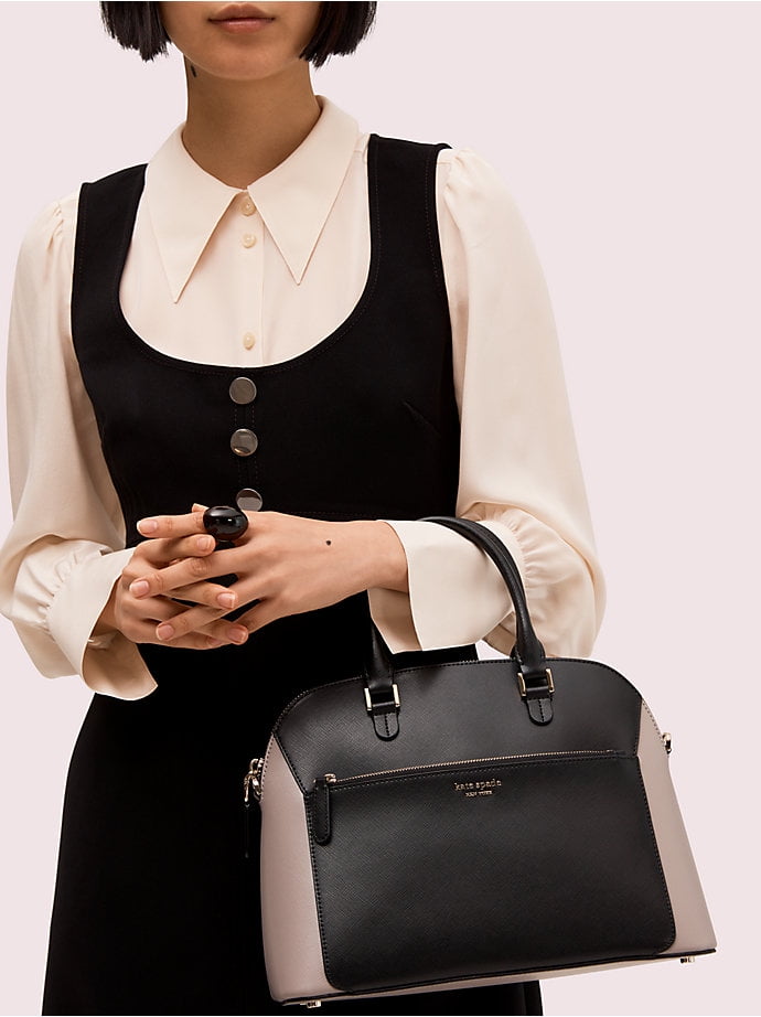 Kate Spade New York Kate Spade New York Louise Medium Dome Satchel In True Taupe Multi Walmart Com Walmart Com