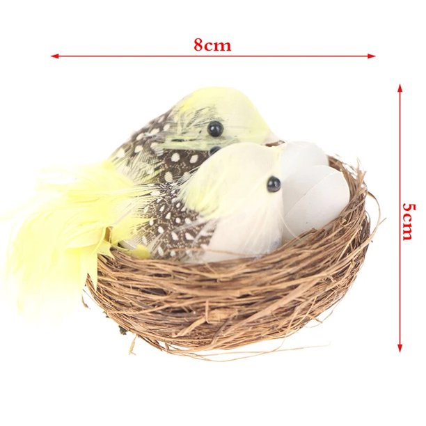 Pájaro Artificial de espuma para decoración del hogar, suministros de flores falsas para boda, árbol de Navidad, álbum de recortes DIY, 1 unidad