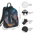 thumbnail image 2 of Balery Night Sky Wolf Mochila Ligera para Hombres y Mujeres – Resistente y Impermeable, Ideal para la Escuela, el Trabajo, los Viajes y el Uso Diario, 2 of 7