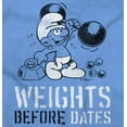 thumbnail image 2 of Hefty Smurf Weights Before Dates Gym Women's T Shirt Ladies Tee Brisco Brands S, 2 of 6