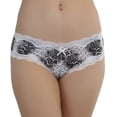 thumbnail image 4 of ToBeInStyle Women's Pack Of 6 Panties In Snakeskin Print With Lace, 4 of 4