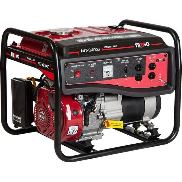 Generador a Gasolina Nitro 3,500 Watts 7HP 120/240V 60Hz