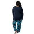 thumbnail image 5 of Fruit of the Loom Women's Beyond Soft Long Sleeve Top & Fleece Bottom Pajama Set, Sizes S-4X, 5 of 8