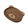 thumbnail image 4 of Bandeja para servir Macarena con forma de oso madera Nogal Negro S, 4 of 8