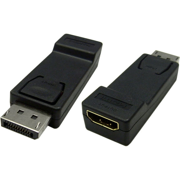 4XEM DisplayPort/HDMI Male/Female Audio/Video Adapter Black 4XDPMHDMIFA