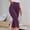 Hot Pink, variant on JUSLIO Womens Leggings Button Slim High Waist Solid Yoga Workout Capris Leggings
