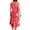 Red, variant on Bxsruta Womens Summer Sundress Bohemian Floral Pleated Midi Dresses Casual Flowy Tank Dress