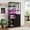 Black frame + black wood board, variant on Freestanding Wine Rack, Wine Bottle Holders Stands, Coffee Bar Storage Organizer Display Rack Table for Kitchen, Dining Room, Small Spaces