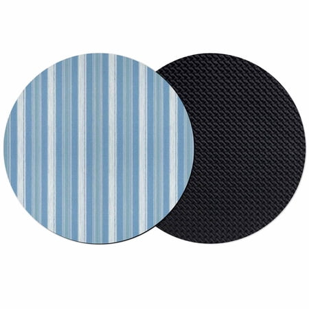 Sky Blue Stripes Coasters Set of 2 Absorbent Coasters for Drinks Farmhouse Vertical Striped Vintage Coaster for Desk Coffee Table Protection Home Decor House Warming Gifts 4