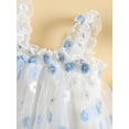 thumbnail image 5 of Seyurigaoka Toddler Baby Girls Summer Lovely Tulle Mesh Dress, Floral Embroidery Sleeveless Sweet Tulle Dress, 5 of 8