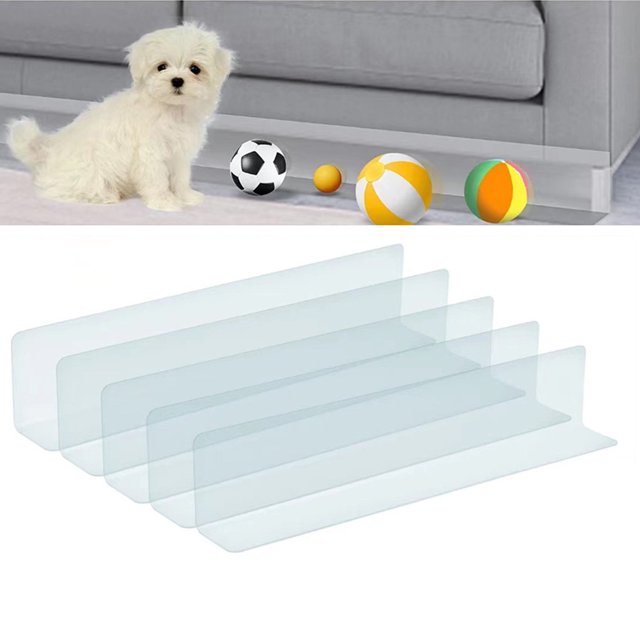 YAOMOBB Pet Safe Couch Protection 5 Piece Transparent Acrylic Sofa Bumpers with Strong Adhesive for Furniture Protection