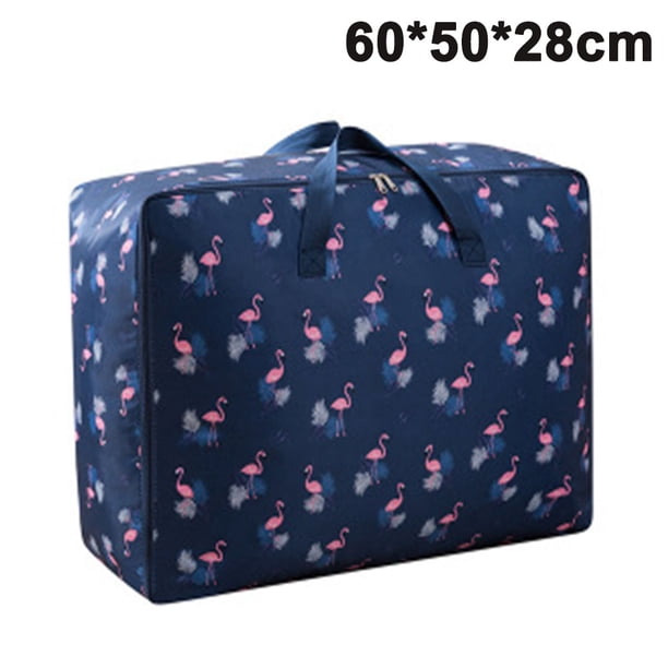 Bolsas de almacenamiento de edredón de tela Oxford, bolsas de almacenamiento de ropa, bolsas de almacenamiento de ropa de gran capacidad con cremallera, bolsa de almacenamiento de ropa de cama para