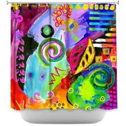 Shower Curtains - DiaNoche Designs - Crazy Abstract II