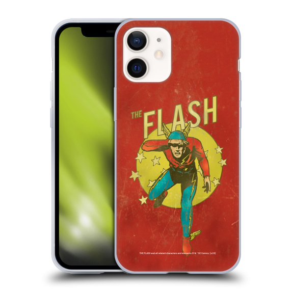 Head Case Designs Officially Licensed The Flash DC Comics Vintage Jay Garrick Soft Gel Case Compatible with Apple iPhone 12 Mini