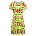 thumbnail image 4 of Best Play Bingo Dress Summer Street Style Dresses Female Short Sleeve Printed Sundress, 4 of 7