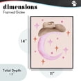 thumbnail image 3 of Moon Cowgirl Hat Black Framed Giclee Art, design by Nina Jacobs, 3 of 9
