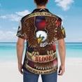 thumbnail image 5 of Military Quotes American Soldiers Mens Hawaiian Shirt Short Sleeve Casual Button Up Tropical Summer Beach Shirt, 5 of 9