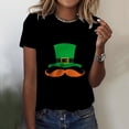 thumbnail image 2 of QIPOPIQ T-Shirts à Manches Courtes pour Femmes à Col Rond T-Shirts de la Saint-Patrick Hauts T-Shirt Shamrock T-Shirt Vert Tunique T-Shirts de la Saint-Patrick Imprimés T-Shirts à Col Rond pour Dames T-Shirts de Fête T-Shirts Graphiques Aubaines, 2 of 4