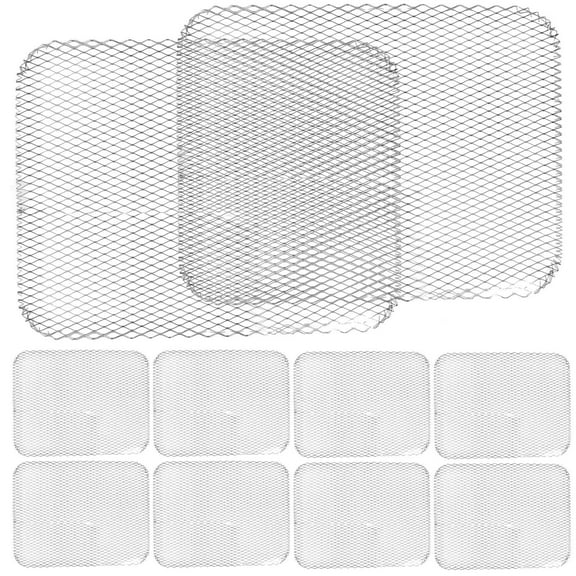 FUTUREORYY Grill Aluminium Tray Grilling BBQ Grill Mesh Mat 10pcs