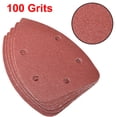 thumbnail image 3 of Lija de Detalle Triangular Uxcell, Papel de Lijado, Hojas de Almohadilla de Lijado Variadas, 5 Agujeros 100 Grits 10pcs, 3 of 5
