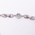thumbnail image 6 of White Topaz, CZ 925 Sterling Silver Adjustable Bracelet 7-8" B140831, 6 of 6