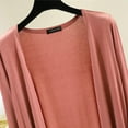 thumbnail image 4 of Fanxing Women's Casual Shawl Cardigan Lightweight Long Sleeve Open Front Cardigans Solid Color Drape Wraps Clothing Pink,XL, 4 of 8