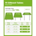 thumbnail image 2 of Minzimin Plastic Table Cloth Disposable 3 Pack, 54x108 Inch Rectangular Table Cloth, Leakproof Table Cover for Parties, Picnic, Weddings, 2 of 7