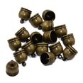 thumbnail image 3 of 10 Uds., Venta al por mayor, tapas de de punta de campana de latón, resultados de fabricación de joyas, bronce Soledad Tapa de campana, 3 of 3
