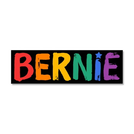 Fun Car Magnets - CafePress - Bernie Fun Rainbow - Car Magnet 10 x 3