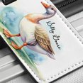 thumbnail image 6 of Silly Goose Funny Watercolor Faux Leather Travel Luggage Tag, 6 of 7