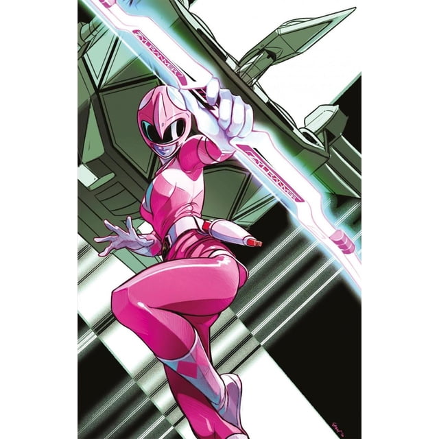 Mighty Morphin Power Rangers Pink 3B Blanco