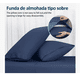 thumbnail image 4 of Juego De Sábanas King Size Ultra Suave 4piezas color :Azul oscuro, 4 of 4