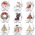 thumbnail image 4 of Broche de Navidad para hombres y mujeres, alfileres de diamantes de imitación, joyería de cristal, regalos de Navidad, Papá Noel, cascabeles, broches de Reno, 4 of 4
