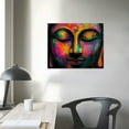thumbnail image 4 of Colorful Abstract Buddha Face Single Unframed Canvas Print 16x20 Inches - Living Room Bedroom Wall Art Decor - Modern Art Print, 4 of 6