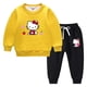 thumbnail image 5 of Conjunto de suéter de ropa para niños de Hello Kitty nuevo para niñas más terciopelo grueso cálido invierno Casual deportes conjunto de manga larga para niños, 5 of 5